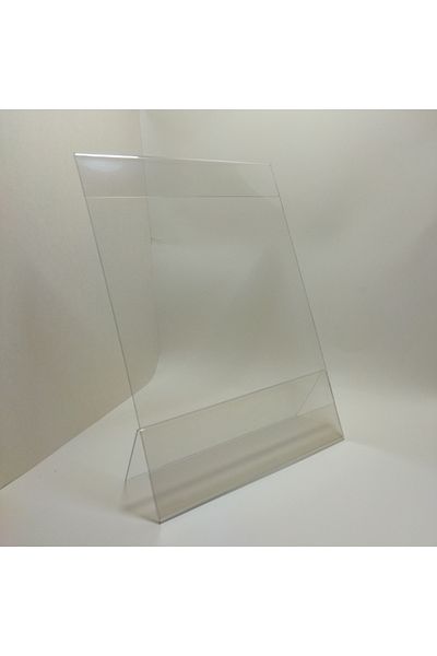 ETİKETLİK FİYATLIK A4 L Type Vertical Label Holder Price Holder with Brochure Holder 10 Pcs