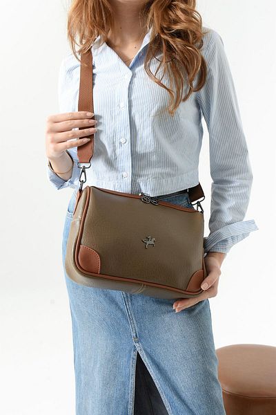 Getcho Dalot Women's Mink Pu Leather Daily Shoulder Bag Large Volume Crossbody Bag with Adjustable Strap