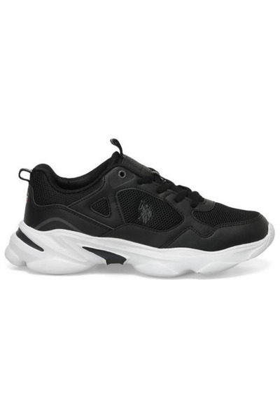 U.S. Polo Assn. Bob Wmn 5Fx Kadın Siyah-Beyaz (36-40) Sneaker Ayakkabı