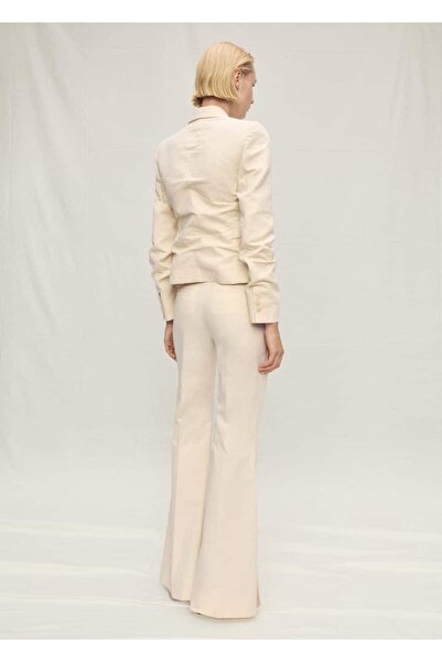 MANGO Woman Wideleg Cotton Fabric Pants