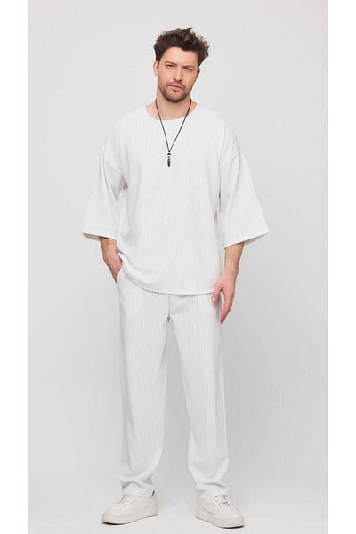 BABBOSS 2-Piece Linen Combination Pants and T-Shirt Set