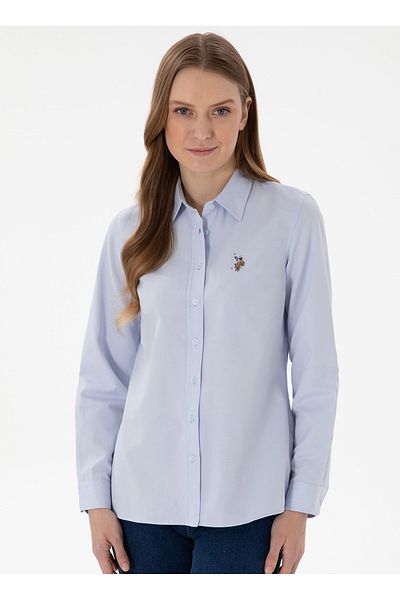U.S. Polo Assn. SUA Polo Assn. Cămașă Slim Fit Guler Deschis Indigo Cămașă Femei WOXCOLOR025Y