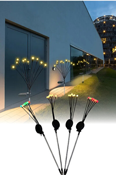 omilife Solar Ateşböceği Lambası Yıldız Yağmuru Güneş Enerjili Led Bahçe Su G...