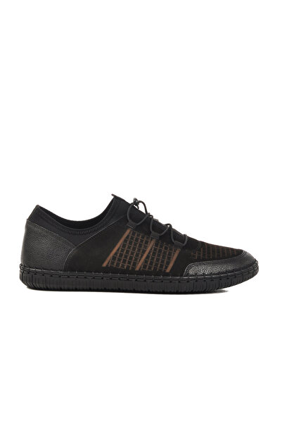 AYAKMOD Black Genuine Leather Men's Casual Shoes A-361 m