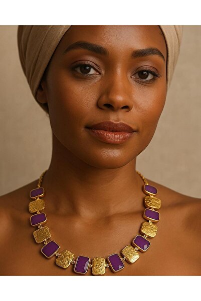 Ahududu Design Ahududu Ataköy Amatist Kolye