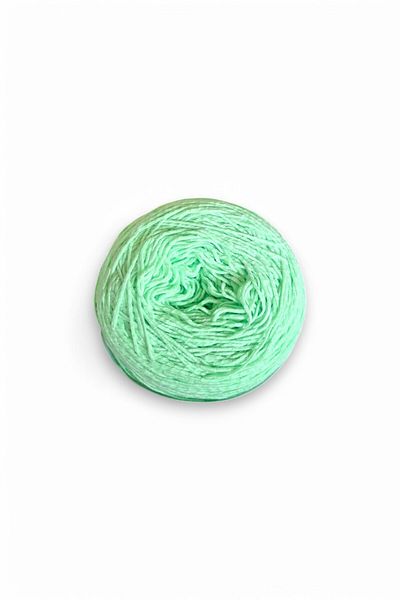 Ece Örgü Tasarım Atölyesi Celadon Pastel πράσινο φιστίκι 7 στρώσεων βισκόζης βαμβακερό πλεκτό σχοινί χειρός