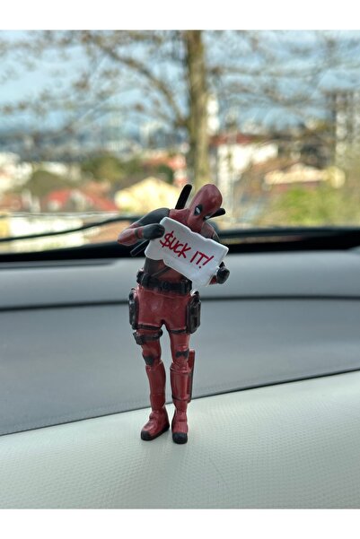 FESECRAFT Yazılı Deadpool Süper Kahraman Figürü Biblo Araba Torpido Aksesuar ...