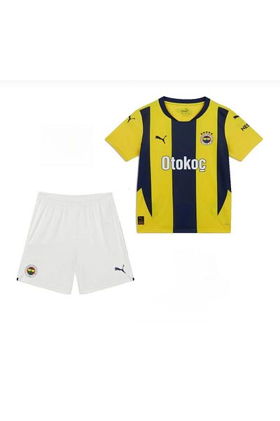 FOLKLORİST Fenerbahçe'Nêsyri.Yellow/Navy Blue 24/2025 New Season Children's Football Jersey Set of 2
