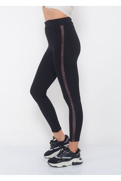 UNIQUE LADY Women S High Waist Steel Knit Leopard Print Leggings - Small to Plus Size, Comfortable and Stylish