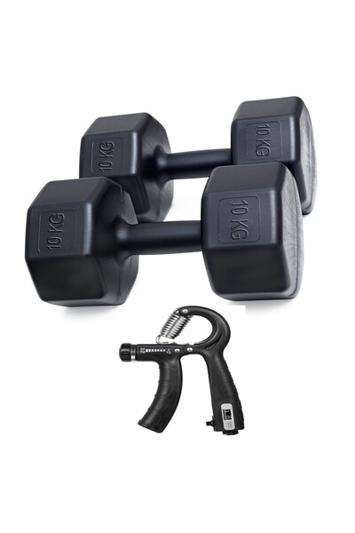 Besinistanbul 10 KG DAMBIL X 2 ADET = 20 KG SET SAYAÇLI AYARLANABİLİR EL YAYI