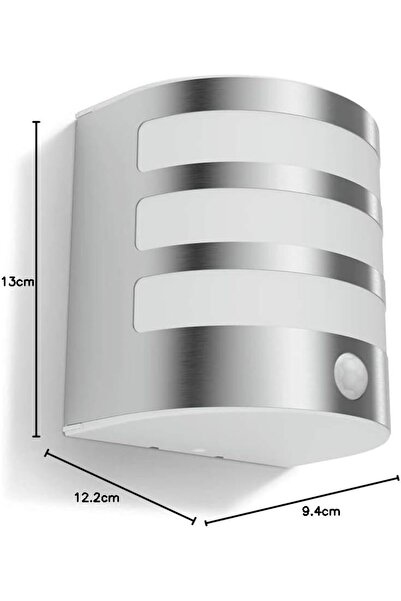 Philips Led Aplik, Paslanmaz Çelik, Dış Mekanlar İçin Şık Ve Dayanıklı Aydınlatma