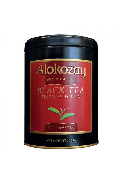 Alokozay CTC Black Loose Tin Tea 225 Grams X Pack of 24