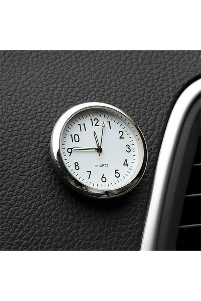 MDSTECH Clock for Car Boat Bike Office Stylish Practical Design Luminous Mini Quartz Vehicle Clock
