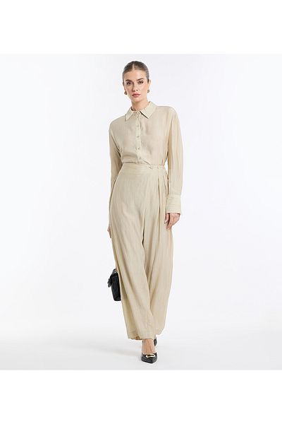 BCBG Solid Crinkle Pants For Women
