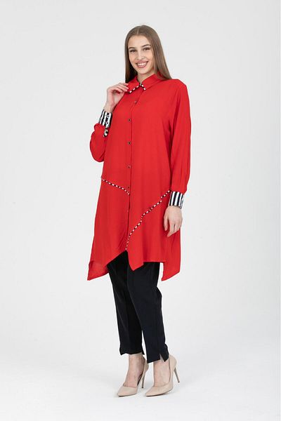 linvera Hijab Shirt with Sleeve Detail