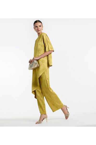 BCBG Jacquard Straight Pants For Women