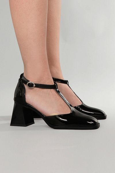 Lio Shoes Tocuri înalte negre de damă - Talpă TPU cu vârf pătrat KSYHR105