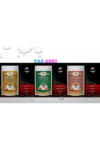 KUYBET KAHVECİLİK Fruit Turkish Coffee Watermelon -melon-peach