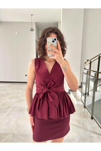 Butik Kuşaklı Marka Model Poplin Gömlek