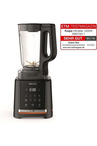 Krups InfinyMix KB9158 Yüksek Hızlı Blender 1600W, 5 Otomatik Program, 1.75L Tritan Kap