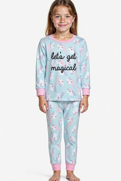 Penti Girl's Magical Thermal Multicolor Pajama Set