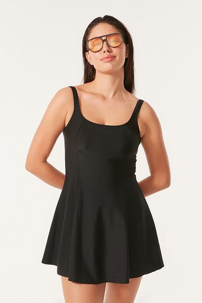 C&City Kleid-Badeanzug mit Shorts 7490 Schwarz