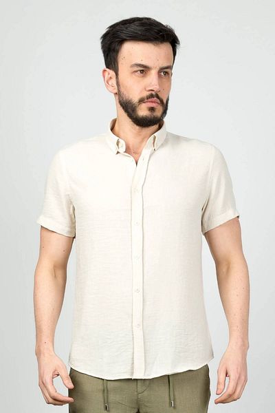 Cazador Slim Fit Slim Fit κοντομάνικο πουκάμισο