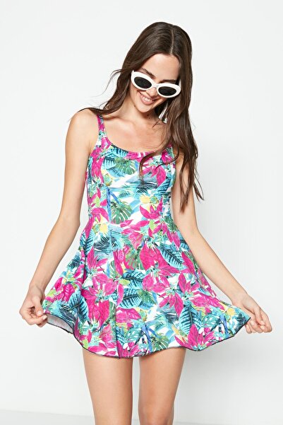 C&City Elbise Mayo 7710 Çok Renkli