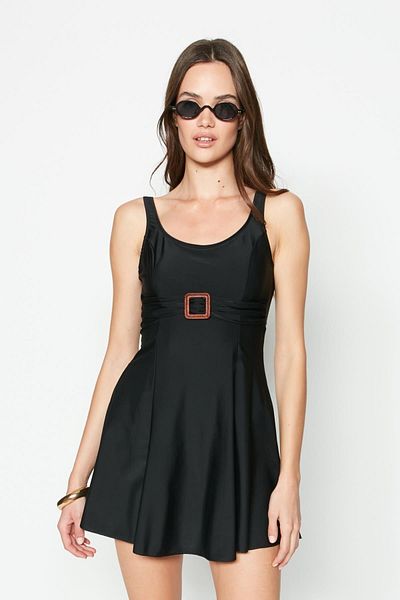 C&City Kleid Badeanzug 7546 Schwarz