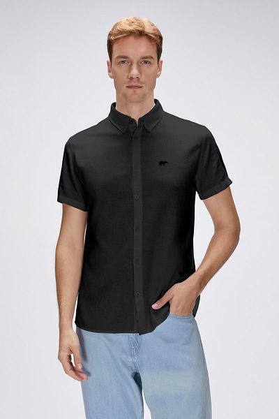 Bad Bear Tindra Black Short Sleeve Men's Shirt