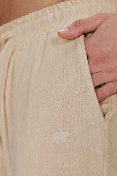 Bad Bear Flow Bej Erkek Pantolon