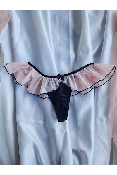 G&H UNDERWEAR String Ruffle Pink