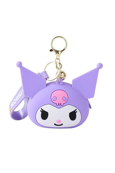 So Iconic Sanrio Kuromi Silicone Coin Purse and Keychain