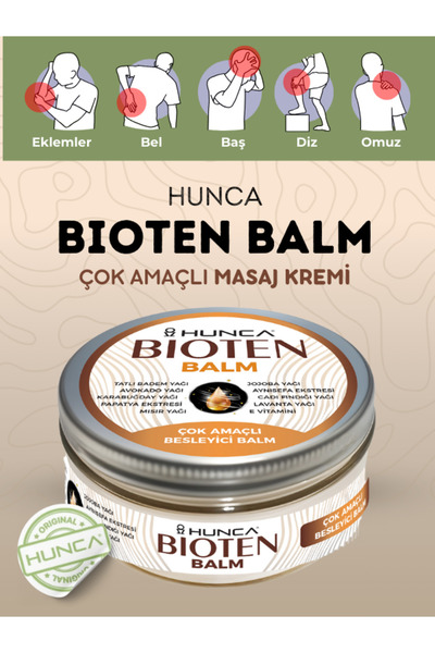 Hunca Bioten Kas, Eklem Ve Ağrı Masaj Kremi 30 ml