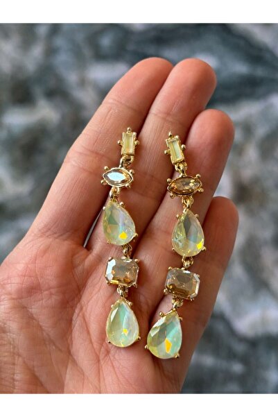 MioArt Kristal Taşlı Parlak Şık Küpe