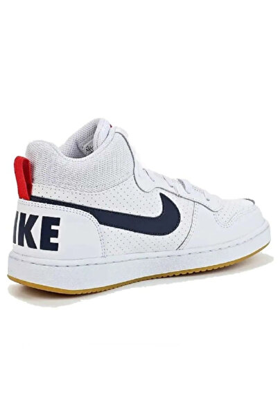 Nike Court Borough Mid Kadın Spor Ayakkabı 839977-107 (Dar Kalıp 1 Beden Büyük Alınız