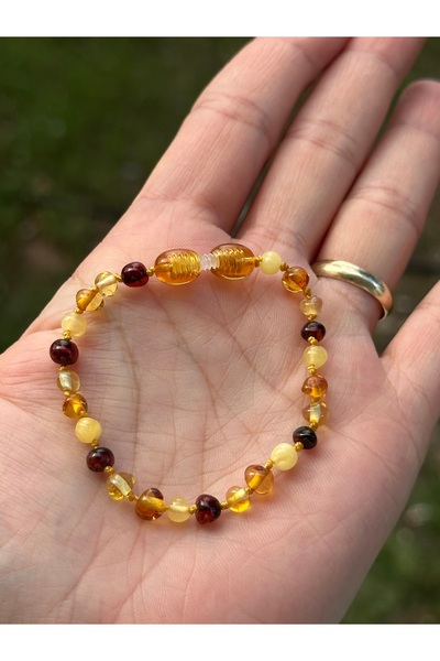 KEHRİBAREVİ EREĞLİ Damla Kehribar Bebek Bileklik