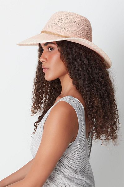 C&City Mercerisierter Strandhut Modell T24740-09 - Rosa
