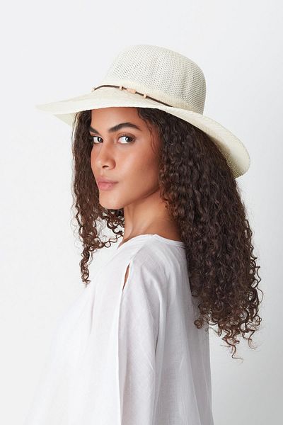 C&City Strandhut in merzerisierter Creme - T24740-11