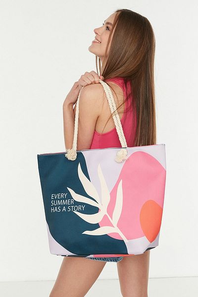 C&City Digital bedruckte Strandtasche Y8670-11 Mehrfarbig