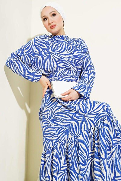 YILMAZBARMAZ γυναικείο ριγέ φόρεμα από ύφασμα βισκόζης