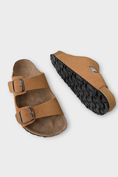 Liger Unisex Orthopedic Slippers - Mustard Double Buckle