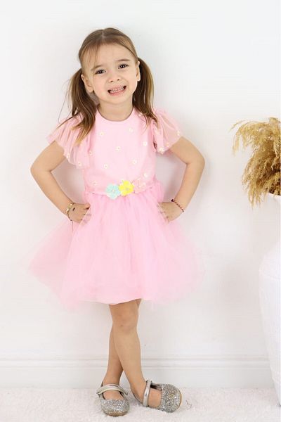 falcomini Girl Child Summer Lined Dress 2/6 Years