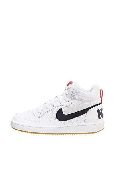 Nike Court Borough Mid Kadın Spor Ayakkabı 839977-107 (Dar Kalıp 1 Beden Büyük Alınız