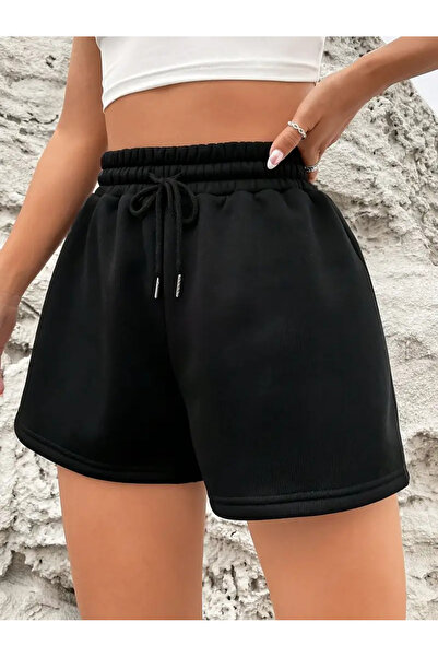 yx yustex sport Γυναικείο μαύρο ελαστικό σορτς από λύκρα, που απομακρύνει τον...