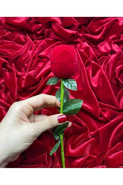 Store Gül Yüzük Kutusu Kalpli Yüzük (Ayarlanabilir)