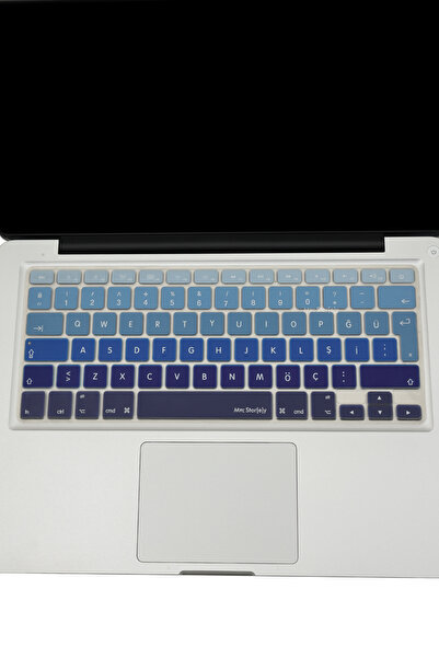 Mcstorey Macbook Air Pro Klavye Koruyucu (TÜRKÇE Q) (ESKİ USB'Lİ MODEL 2008-2017) A1466 A1502 Uyumlu Ombre