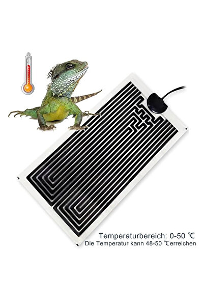 BGA 7w Teraryum Sürüngenler Isı Matı Pet Isıtma Pedi 28x12cm