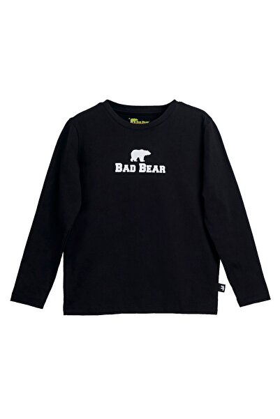 Bad Bear Tee Black Kids Sweatshirt