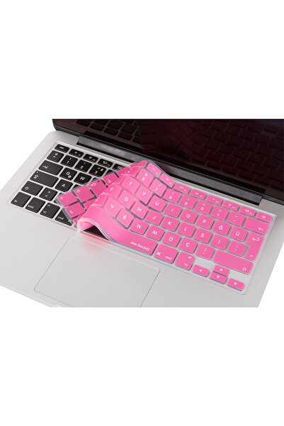 Mcstorey Macbook Kılıf Air Pro Klavye Koruyucu Türkçe Baskı (ESKİ USB'Lİ MODEL 2008-2017) A1466 A1502 Uyumlu